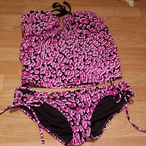 Animal print tankini